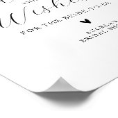 Navy Lichtblauw Bloemen vrijgezellenfeest Advies W Poster (Hoek)