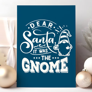 Navy Lieve Sint Het Was De Gnome Kerstmis Feestdagen Kaart