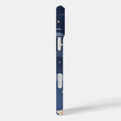 Navy & Light Beige Big Ol' Stars Case-Mate iPhone Case (Achterkant / Rechts)