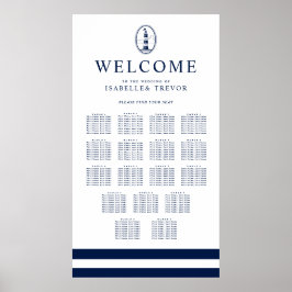 Navy Lighthouse | 17 Tafelzitje Poster