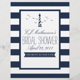 Navy Lighthouse Nautical Vrijgezellenfeest Divider