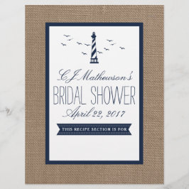 Navy Lighthouse Nautical Vrijgezellenfeest Divider