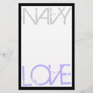 Navy Love Briefpapier