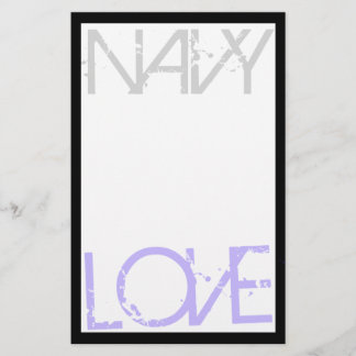 Navy Love Briefpapier
