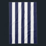 Navy luifel streep theedoek<br><div class="desc">Navy luifel streep</div>