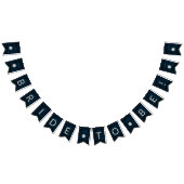 Navy Luster Donkerblauwe bruid om Vrijgezellenfees Vlaggetjes (Alle)