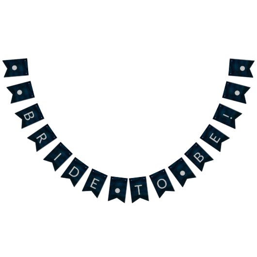 Navy Luster Donkerblauwe bruid om Vrijgezellenfees Vlaggetjes (Alle)