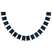 Navy Luster Donkerblauwe liefde is zoete bruiloft Vlaggetjes (Alle)