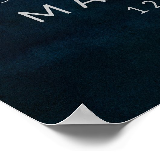 Navy Luster is een twitterend tintje Poster (Hoek)