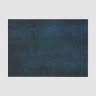 Navy Lustre Donkerblauwe Waterverf Textuur Bruilof Tissuepapier