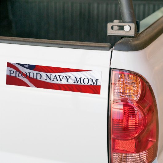 Navy Ma American Flag Bumpersticker (Op Truck)