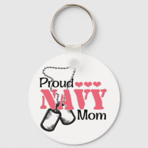 Navy mama Hearts Sleutelhanger