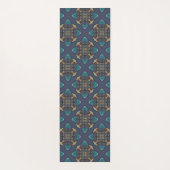 Navy Mandala Pilates Yoga Exercise Yogamat (Achterkant)
