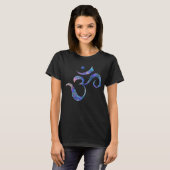 Navy Marmer Om T-shirt (Voorkant volledig)