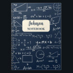 Navy Mathematics Lovers Wiskunde Geek Notitieboek<br><div class="desc">De Schattigee Mathematische Liefhebbers,  Wiskunde Geek,  een patrooncadeau-idee voor alle mannen,  vrouwen & kinderen die houden van Wiskunde Equation Met een prachtige marinekleur kunt u jouw naam personaliseren. Klik op onze naam winkel voor meer interessante design.</div>