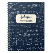 Navy Mathematics Lovers Wiskunde Geek Notitieboek (Voorkant)