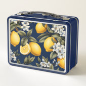 Navy Mediterraanse citroenen Stijlvol Italiaans Ki (Achterkant)