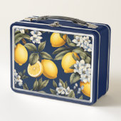 Navy Mediterraanse citroenen Stijlvol Italiaans Ki (Voorkant)