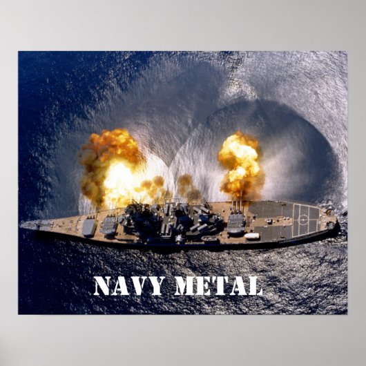 navy metal poster (Voorkant)