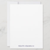 Navy Mijn geliefde in Arch Jewish Wedding Invitati Kaart (Achterkant)