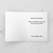 Navy Military Christmas Kaart (Binnen)