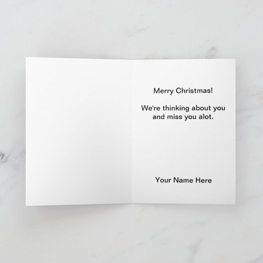  Navy Military Christmas Kaart (Binnen)