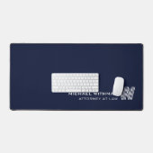 NAVY Minimal Monogram Initial CORPORATE BUSINESS Bureaumat (Keyboard & Muis)
