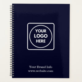 Navy Minimalistisch | Aangepaste Zakelijke Logo Pl Planner