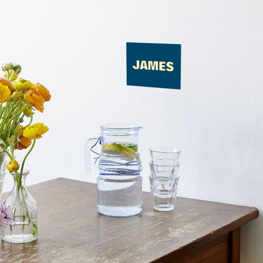 NAVY Modern Bold | EDITABEL Folie Afdrukken (Laag (Keuken))