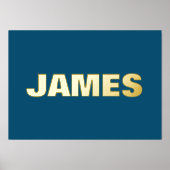 NAVY Modern Bold | EDITABEL Folie Afdrukken (Voorkant)