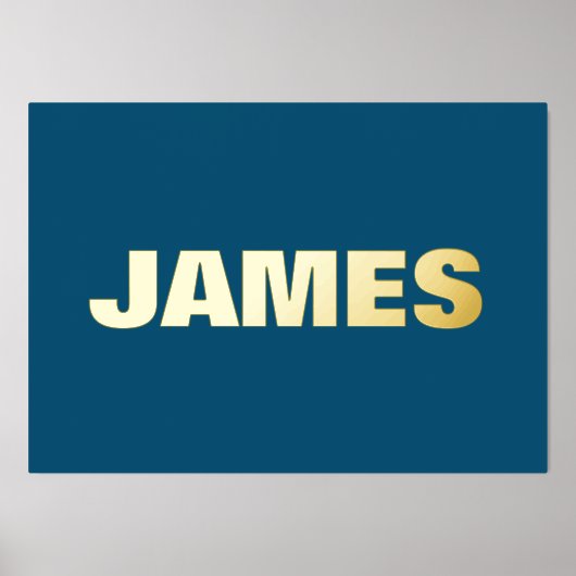 NAVY Modern Bold | EDITABEL Folie Afdrukken (Voorkant)