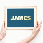 NAVY Modern Bold | EDITABEL Folie Afdrukken<br><div class="desc">Modern Bold | EDITABELE TEKST GOLD Foil Prints</div>
