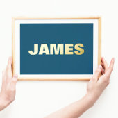 NAVY Modern Bold | EDITABEL Folie Afdrukken