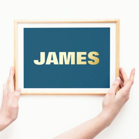 NAVY Modern Bold | EDITABEL Folie Afdrukken