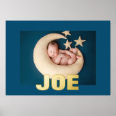 NAVY Modern Bold | EDITABELE TEKST GOLD FOTO Folie Afdrukken (Voorkant)