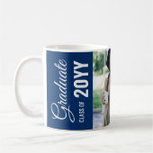 Navy Modern Classic Foto Afstudeerfeest Koffiemok (Links)