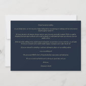 Navy Modern Gold 3 Photos Sophisticated Wedding (Achterkant)