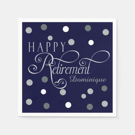 Navy Modern Pensioen Partij, Aangepaste servetten (Voorkant)