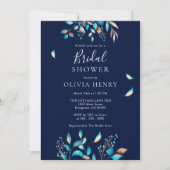 Navy Modern Rustiek Vrijgezellenfeest Kaart (Voorkant)