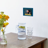 NAVY Moderne Vette TEKST GOLD LIJST FOTO Folie Afdrukken (Laag (Keuken))