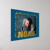 NAVY Moderne Vette TEKST GOLD LIJST FOTO Folie Afdrukken (Laagn)