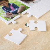 Navy Monogram Foto Collage Legpuzzel (Zijkant)