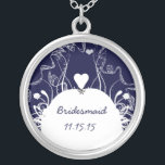Navy Musical Bruiloft Bruidsmeisje Ketting<br><div class="desc">De Kettingen van Keepasje kiezen of Zilver Geplaatste Goudafwerking of Sterling Zilveren Unieke Aangepaste Aangepaste Aangepaste Aangepaste Aangepaste Aangepaste Aangepaste Aangepaste Aangepaste Aangepaste Aangepaste Aankomst voor kerstcadeau Wedding Wedding Party Kettingen - om achtergrondkleur te wijzigen - klik op Aanpassen - kies het laatste gereedschap in het keuzemenu en kies uit...</div>