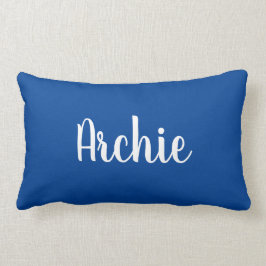 Navy Name Pillow Kussen