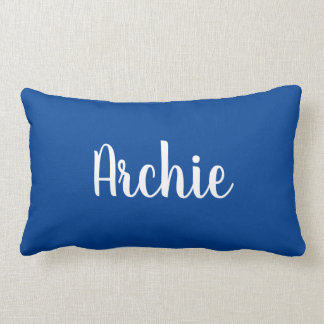 Navy Name Pillow Kussen