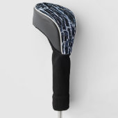 Navy Natuur Abstract Golfheadcover (Schuin)