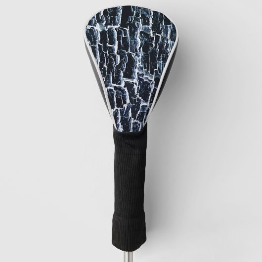 Navy Natuur Abstract Golfheadcover (Voorkant)