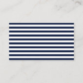Navy Nautical Anchor RSVP Wedding Enclosure Card Informatiekaartje (Achterkant)