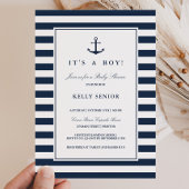 Navy Nautical Baby shower Baby Boy