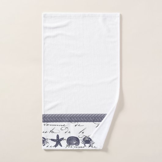 Navy Nautical Bad Handdoek (Handdoek)